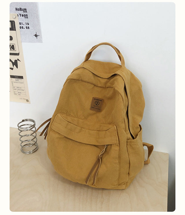Schoolbags for Men and Women, Backpacks for Middle and High School Students, Travel Lightweight Backpacks, Large-Capacity Casual Canvas Travel Bags