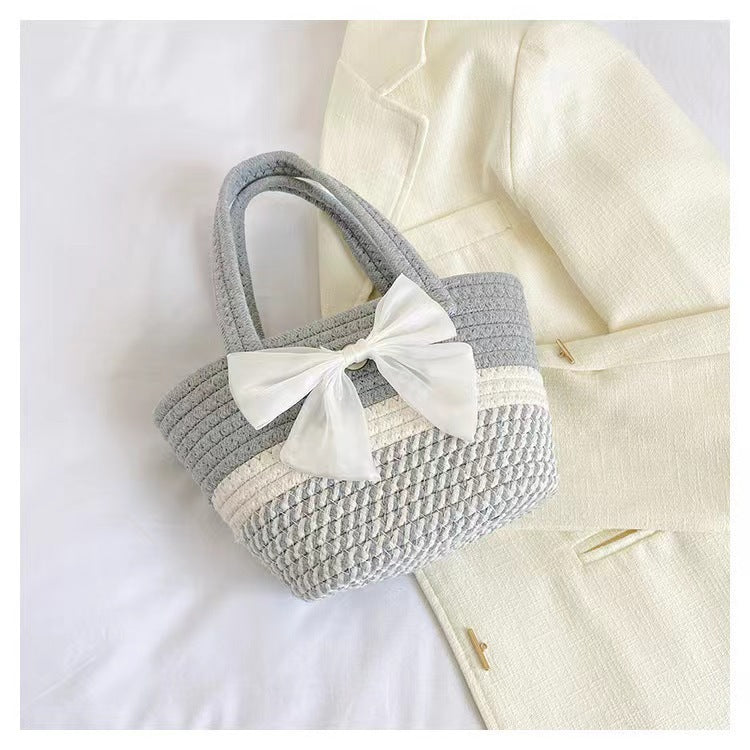 Artistic Chinese-Style Woven Bags for Women, New Summer Straw Floral Shoulder Bags, Casual Handbags, Chinese-Style Bags