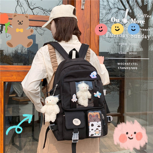 Japanese-Style Ins Anime Convention Large-Capacity Casual Girl Backpack Student School Bag