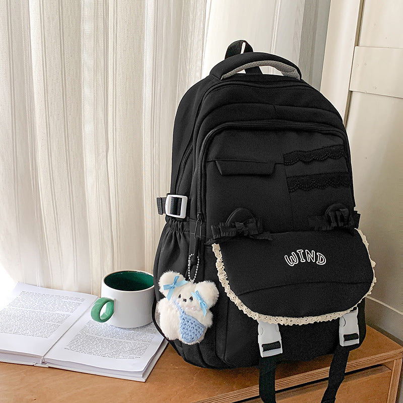 Wholesale Backpack Travel New Korean Style Fashion Large Capacity Junior High School and High School Student School Bag Leisure Travel School Bag