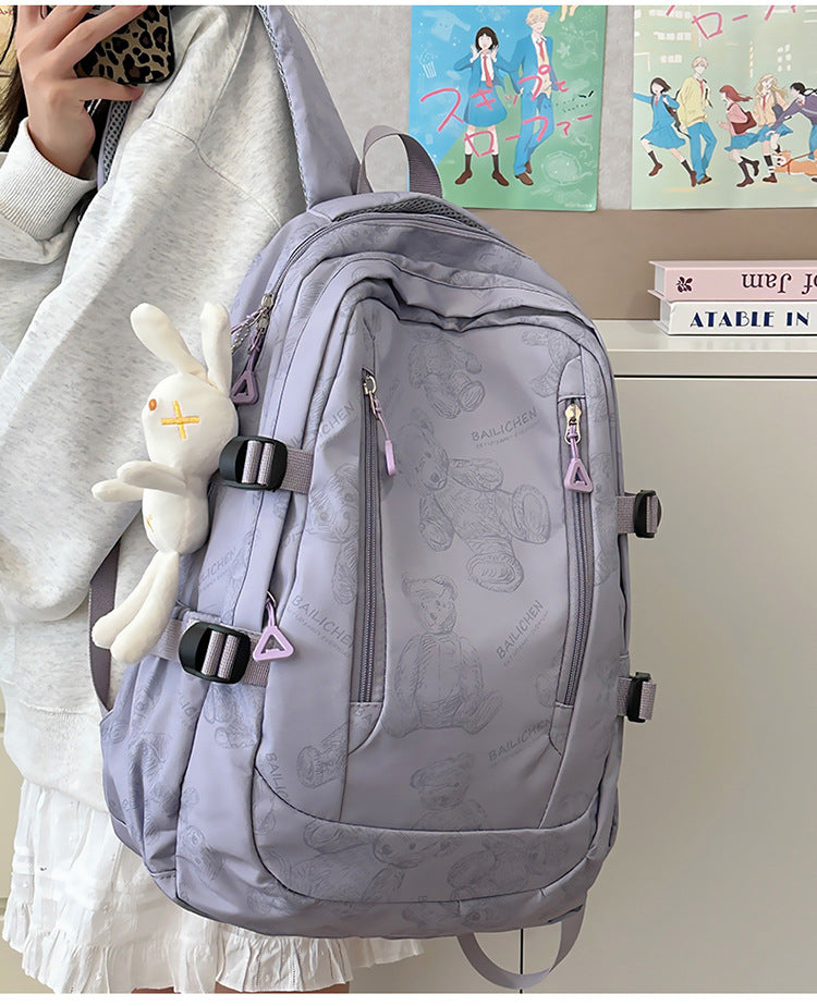 Student Schoolbag Primary School Students Junior High School Students New Large Capacity Backpack Autumn New Breathable Comfortable Backpack