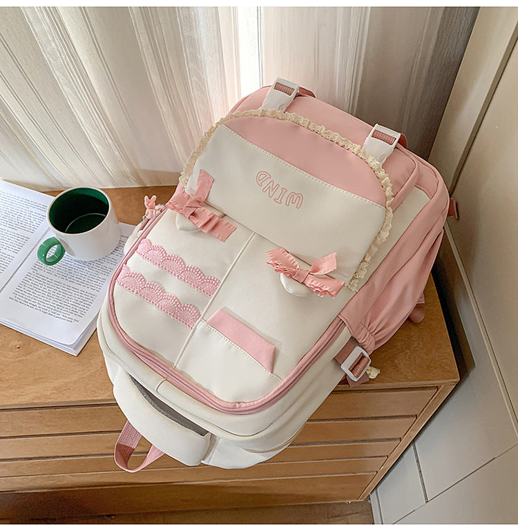 Wholesale Backpack Travel New Korean Style Fashion Large Capacity Junior High School and High School Student School Bag Leisure Travel School Bag