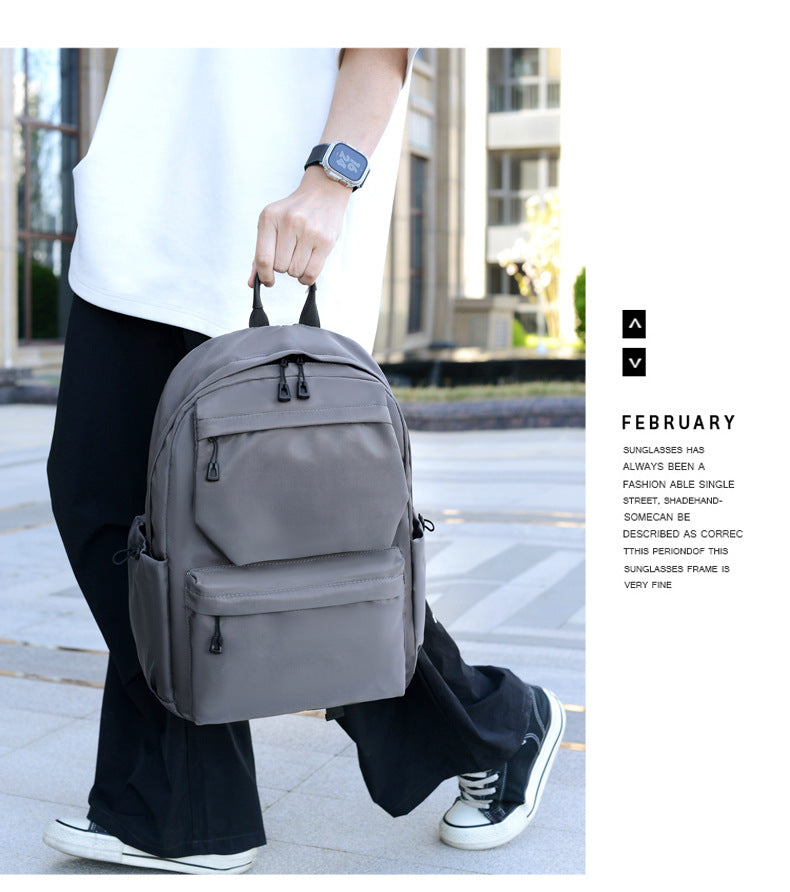 Printable Logo Backpack, Junior High School Student, High School Student, School Bag, Large Capacity Travel Bag, Casual Computer Backpack