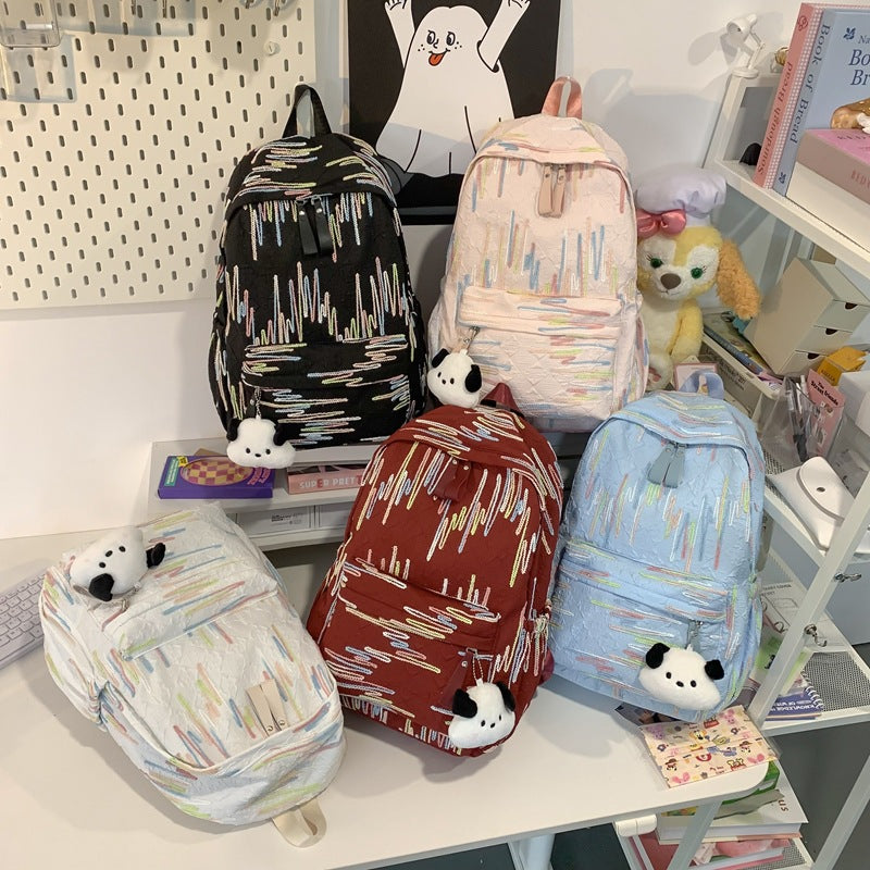 Student Schoolbag Large small size Large Capacity Nylon Breathable All-match College Student Backpack Fashion Stylish Women's Backpack