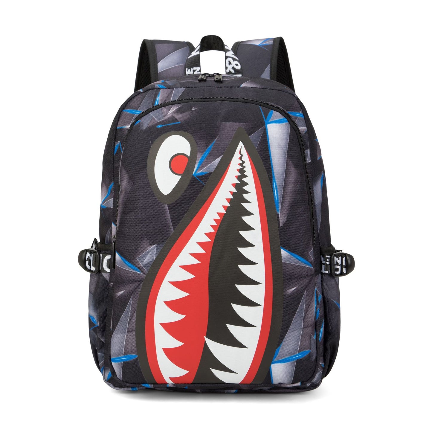 Cross-border Oxford Shark Schoolbag Primary School Grade 4, 5 and 6 Large Capacity Backpack Personalized Simple Backpack for Men