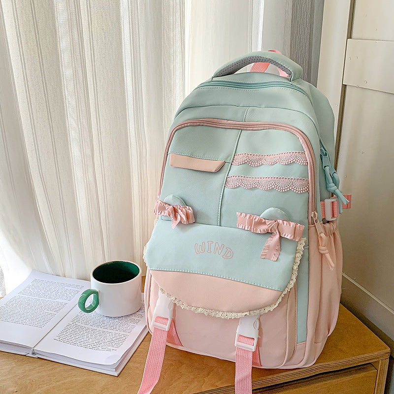 Wholesale Backpack Travel New Korean Style Fashion Large Capacity Junior High School and High School Student School Bag Leisure Travel School Bag