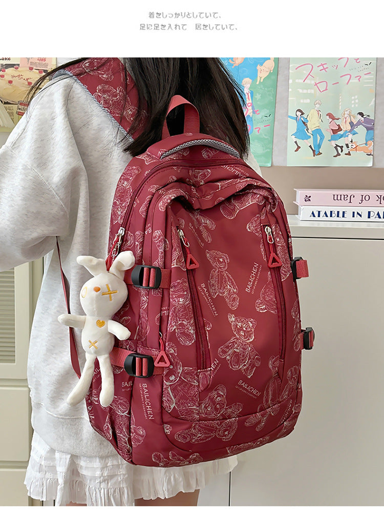 Student Schoolbag Primary School Students Junior High School Students New Large Capacity Backpack Autumn New Breathable Comfortable Backpack