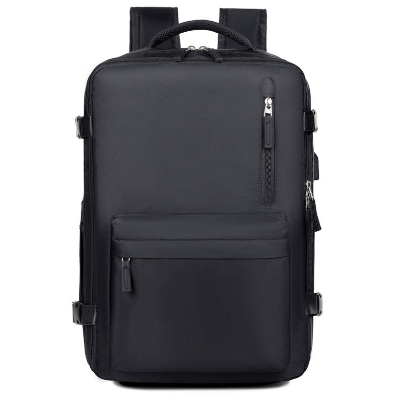 Cross-Border Simple Large-Capacity Business Commuter Backpack High-End Backpack Men's Travel Bag Multi-Functional Computer