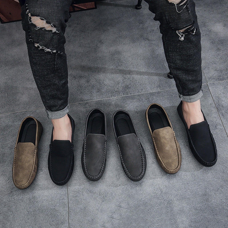 Men's Shoes Doudou Shoes 2024 Summer New Low-Top Breathable Trendy Fashion Slip-On Casual Men's Shoes Lazy Shoes