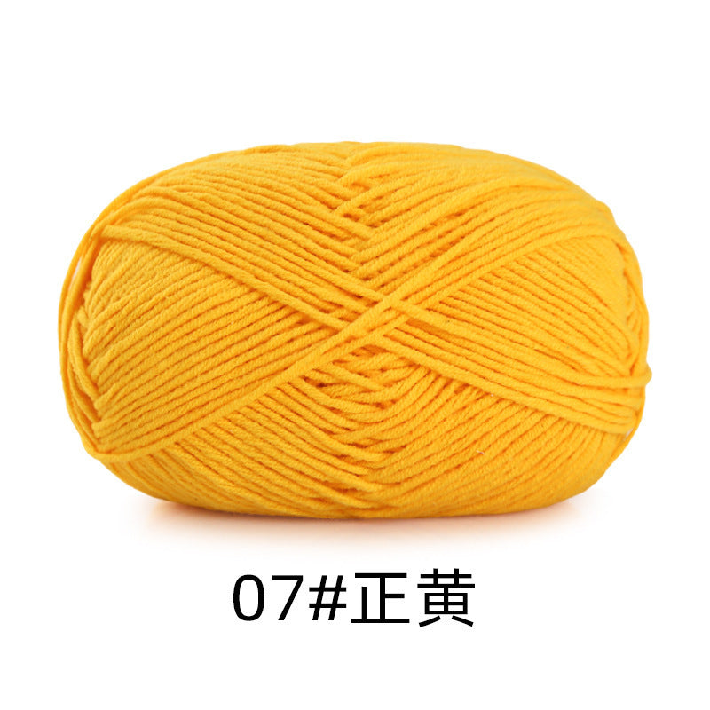 5 strands of combed cotton milk cotton wool ball acridine puppet excellent factory wholesale hand-woven crochet doll diy material