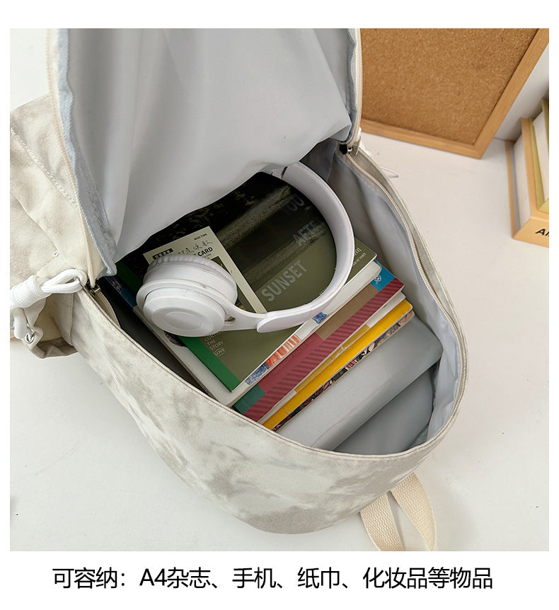 New Retro Backpack Men's Mountaineering Bag Backpack Junior High School Student Travel Bag Personalized High School Student College Student Bag Female