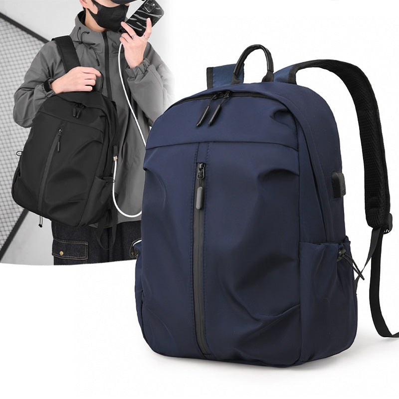 2025 New Backpack Men's Large Capacity Backpack Business Commuter Travel Bag Student Schoolbag Computer Bag