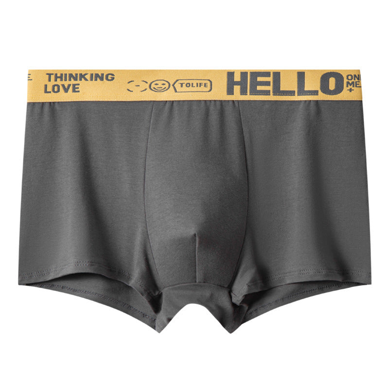 Men's underwear men's wholesale plus size waist antibacterial breathable comfortable cotton texture boxer shorts head male manufacturers on behalf of the hair