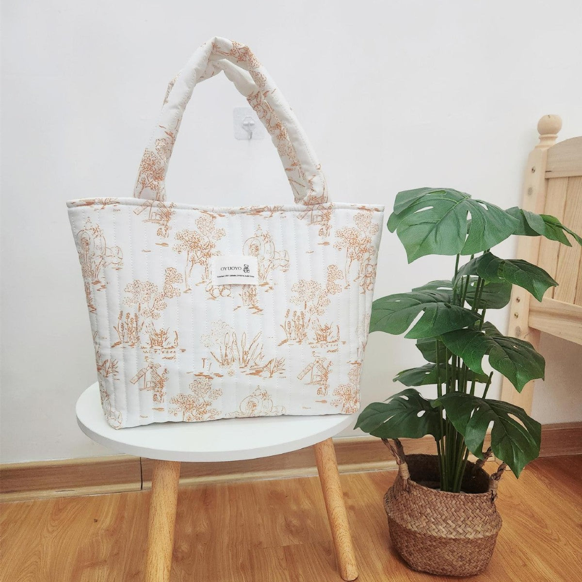 2025 New Ins Japanese and Korean Style Printed Mommy Storage Handbag