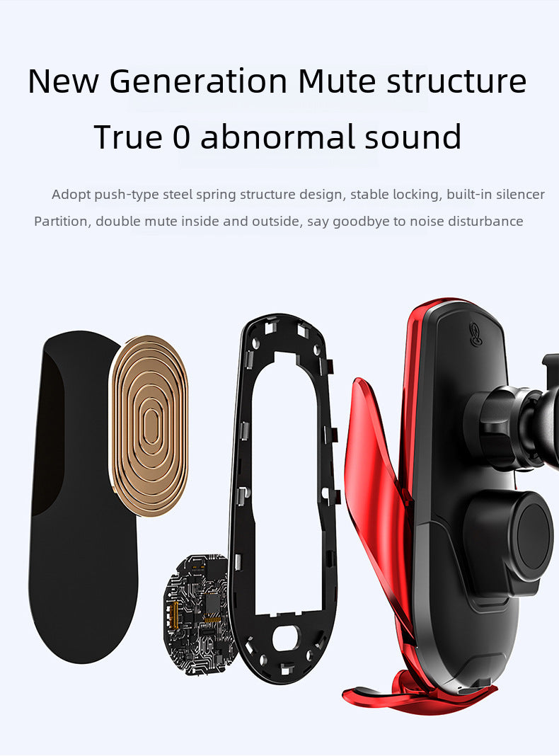 Magic clip M123 car wireless charger mobile phone bracket automatic induction electric clamping navigation bracket car bracket