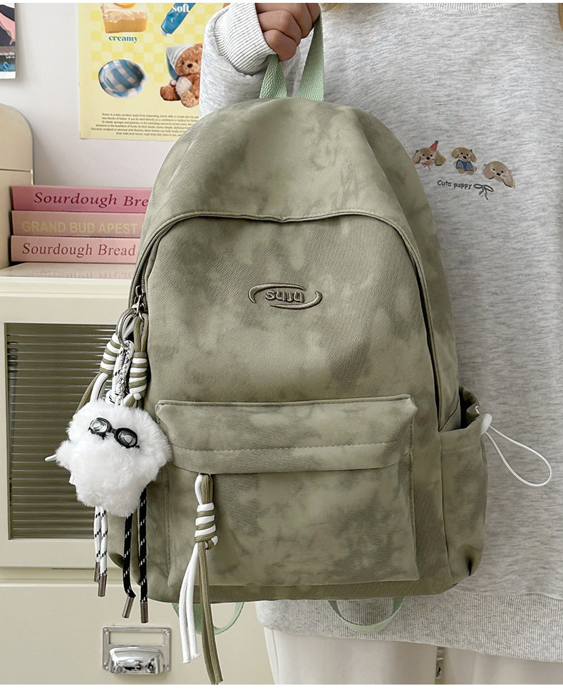 New Retro Backpack Men's Mountaineering Bag Backpack Junior High School Student Travel Bag Personalized High School Student College Student Bag Female