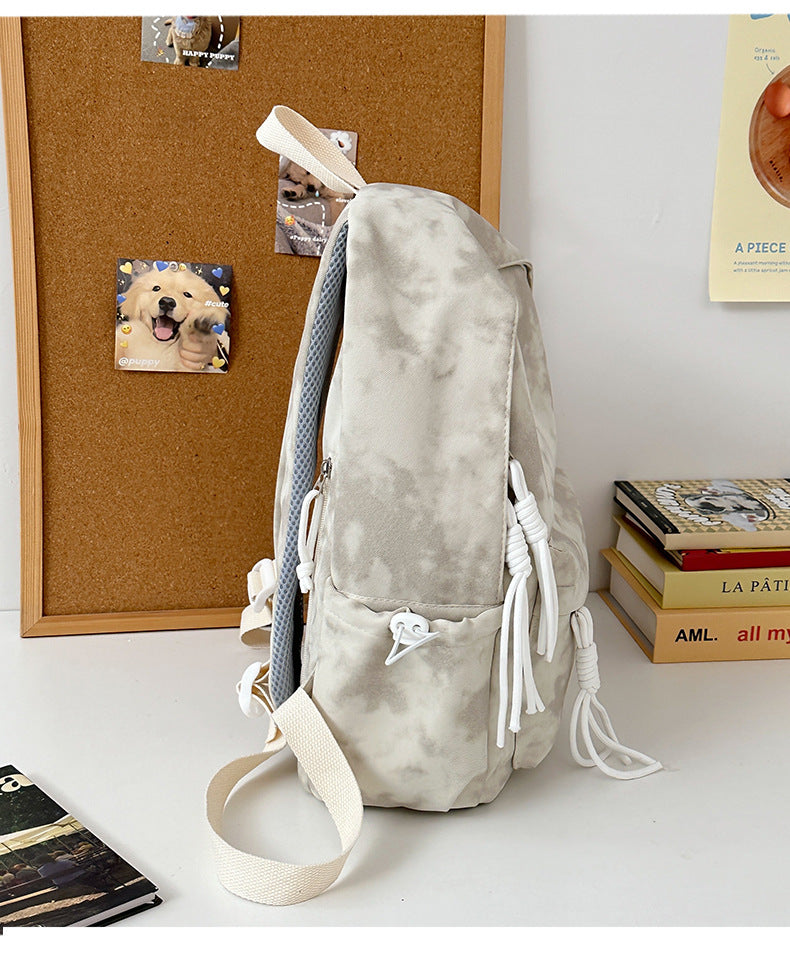 New Retro Backpack Men's Mountaineering Bag Backpack Junior High School Student Travel Bag Personalized High School Student College Student Bag Female