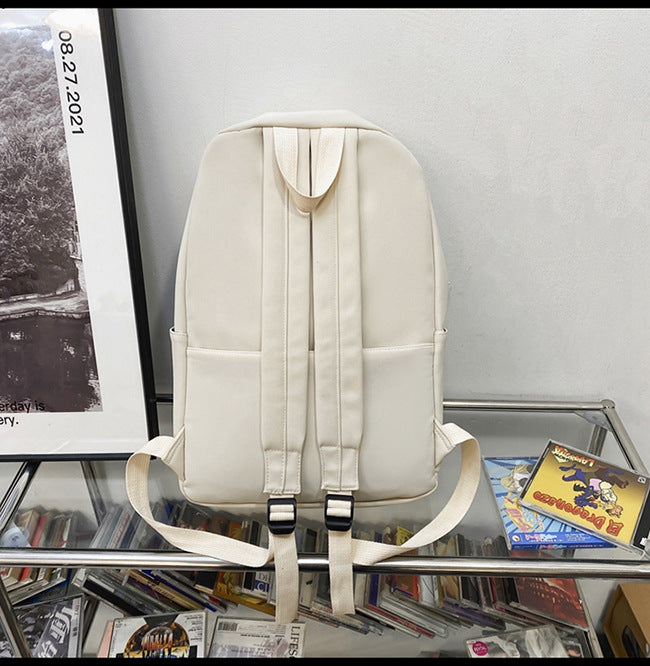 School Bag Female Campus Trendy Backpack 2025 New College Student Simple Junior High School High School Backpack Male Commuter Computer Bag