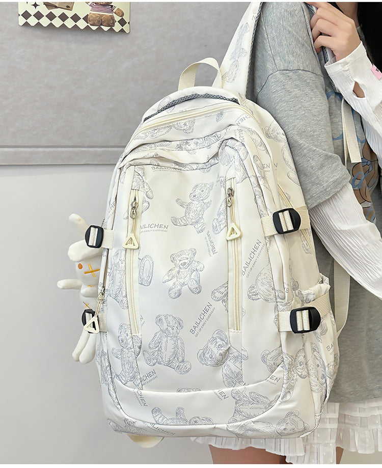 Student Schoolbag Primary School Students Junior High School Students New Large Capacity Backpack Autumn New Breathable Comfortable Backpack