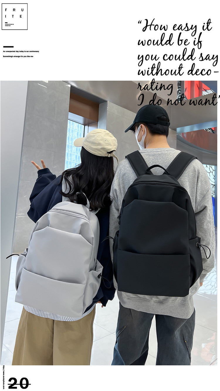 New Nylon Backpack Men's Computer Bag Men's Casual Senior high school College Student Schoolbag Simple Travel Backpack Wholesale