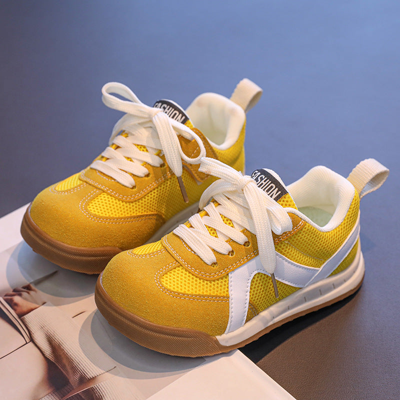 Girls' Shoes Children's Sports Sneakers 2026 New Model Spring and Autumn Breathable Casual Mesh Shoes for Older Children, Forrest Gump Shoes