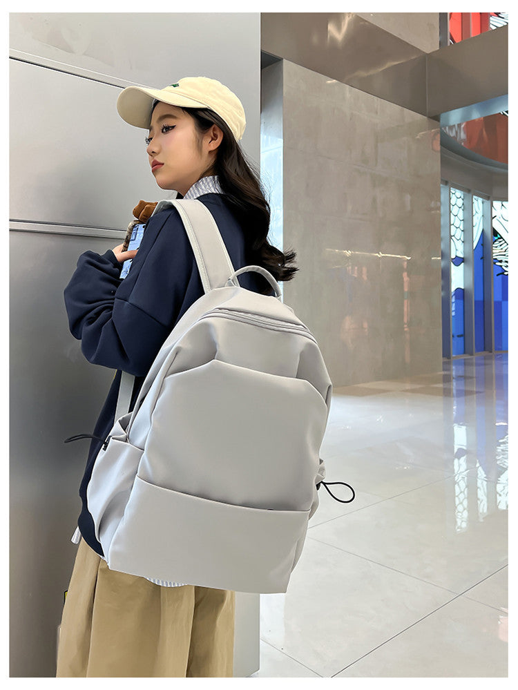 New Nylon Backpack Men's Computer Bag Men's Casual Senior high school College Student Schoolbag Simple Travel Backpack Wholesale