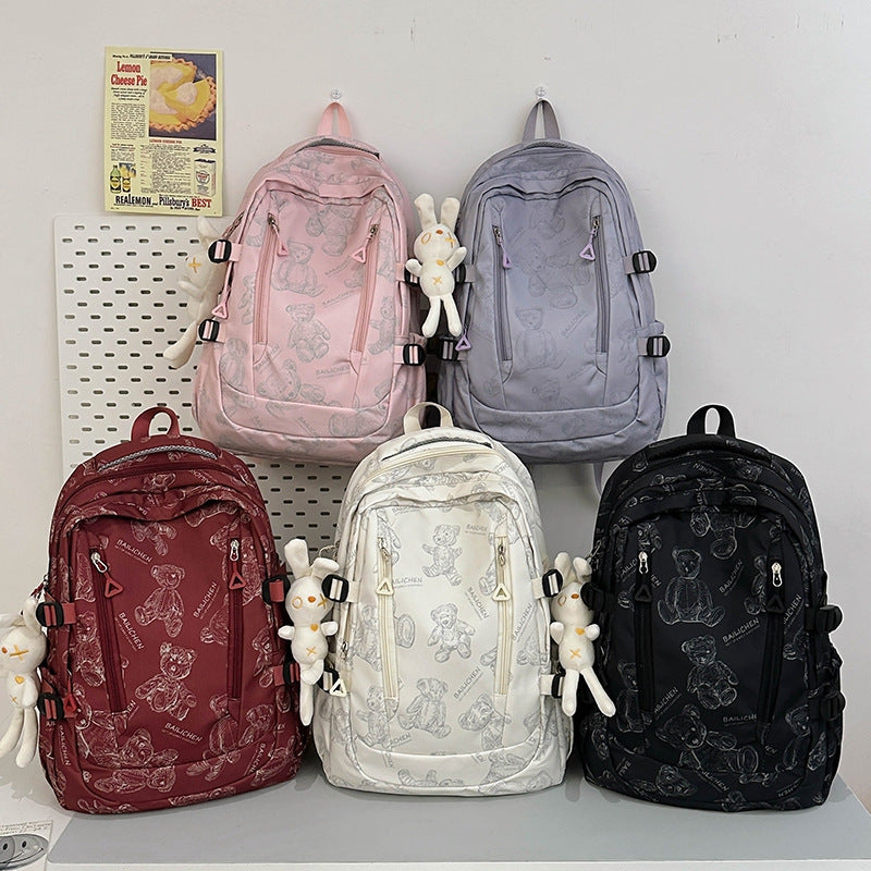 Student Schoolbag Primary School Students Junior High School Students New Large Capacity Backpack Autumn New Breathable Comfortable Backpack