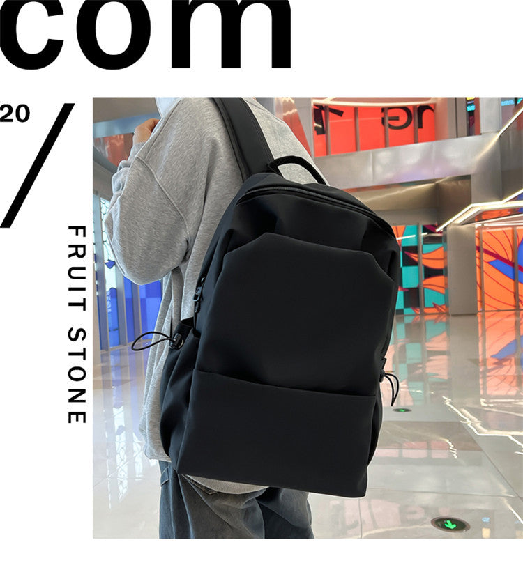 New Nylon Backpack Men's Computer Bag Men's Casual Senior high school College Student Schoolbag Simple Travel Backpack Wholesale