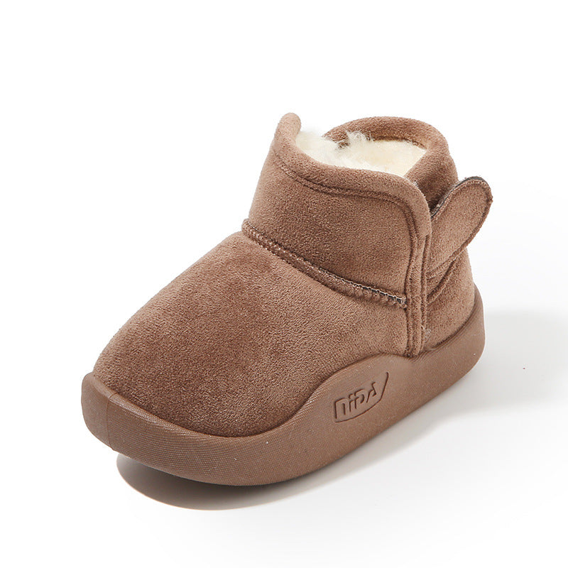 Children's Snow Boots Girls fleece-lined Thickened Boys Snow Cotton Children 2024 New Winter Big Cotton Shoes for Boys