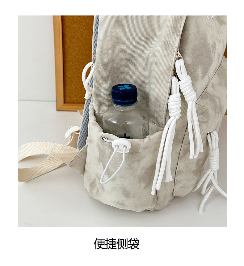 New Retro Backpack Men's Mountaineering Bag Backpack Junior High School Student Travel Bag Personalized High School Student College Student Bag Female