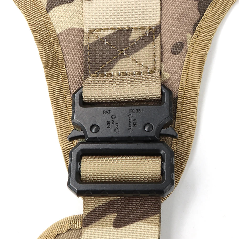 Arnés táctico para perros, conjunto de correa para perros grandes, arneses militares para entrenar, caminar, cazar, chaleco para mascotas, mango sin tirar, Malinois