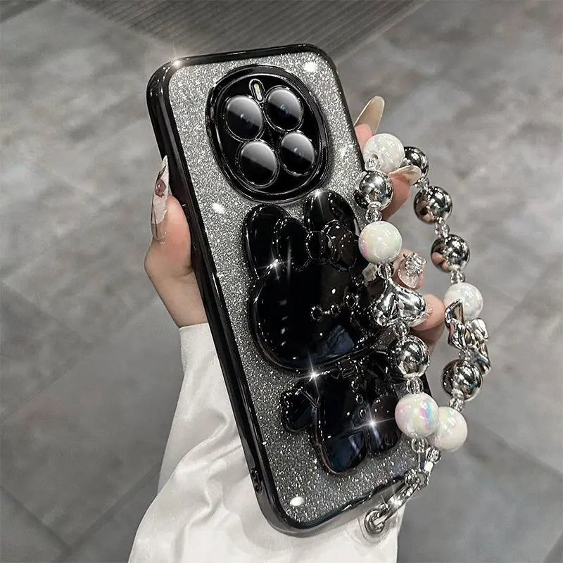 Funda con soporte para espejo de maquillaje de conejo, funda protectora para pulsera Magic 7 Lite 6 5 Pro Magic7 Pro Honor X9A/B X9C X7A/B