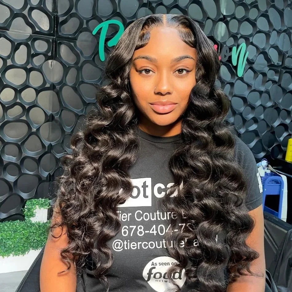 Peluca Frontal de onda profunda suelta 13x6 Hd de 250 de densidad, pelucas de encaje transparente de 30 y 40 pulgadas, peluca con malla Frontal rizada de cabello humano 100% para mujeres