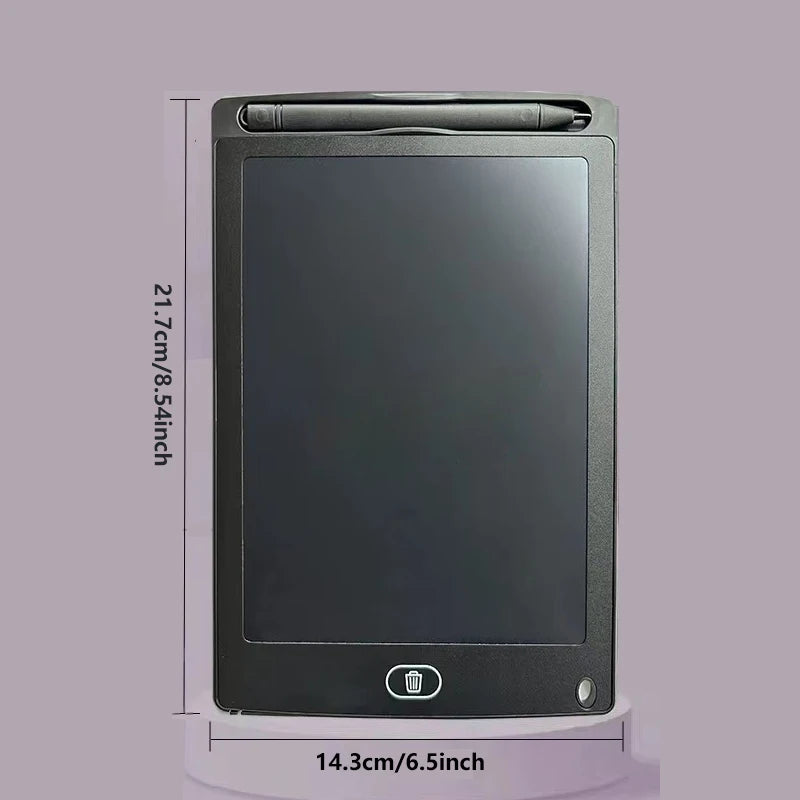 Tableta de escritura LCD de varios tamaños para niños, tablero de dibujo reutilizable de 6,5/8,5/10/12 pulgadas, protección ocular, bloqueo y borrado, regalo educativo