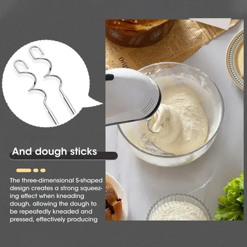 7-Speed Electric Hand Mixer Automatic Blender for Cream, Egg, Cake, Dough - Versatile Kitchen Mixing Appliance Tool