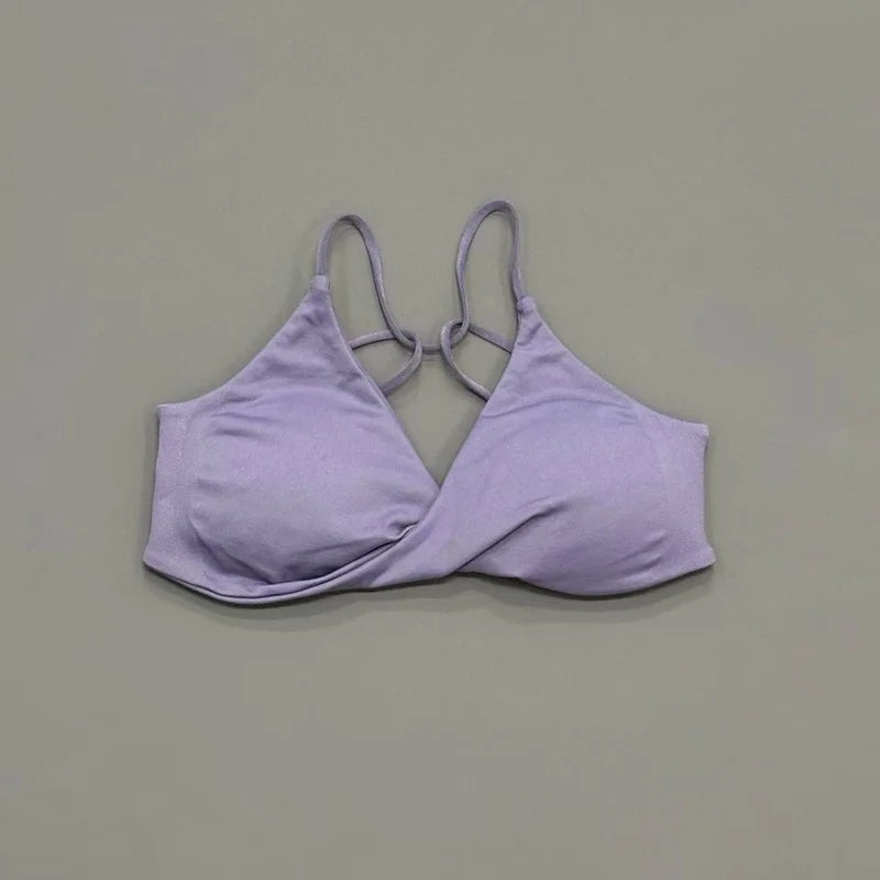 Sujetador Deportivo HISTELLO Vision Twist con Espalda Descubierta para Mujer, de Alta Sujeción, Transpirable y Suave, para Gimnasio, Entrenamiento, Running, Jogging y Fitness