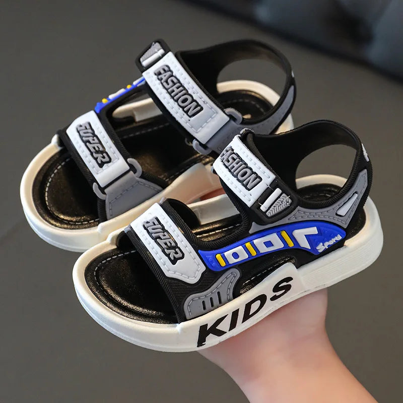 Sandalias deportivas transpirables, Sandalias de verano para niños, zapatos de playa informales, zapatos cómodos de suela blanda para niños, Sandalias antideslizantes de moda