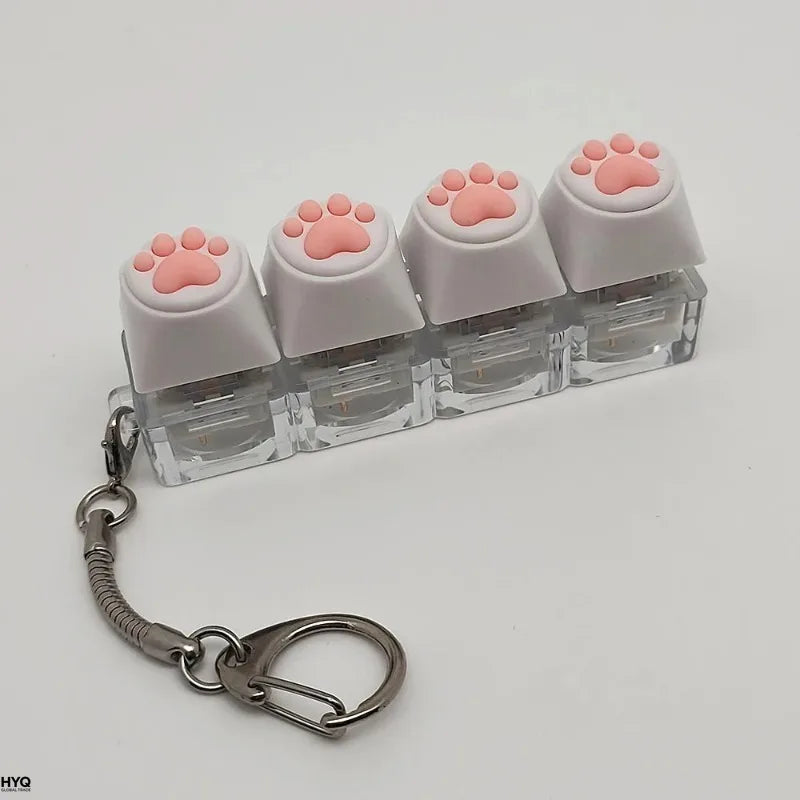 Llavero de silicona suave con forma de garras de gato, colgante para teléfono móvil, mochila, accesorios de escritorio, herramientas de descompresión.