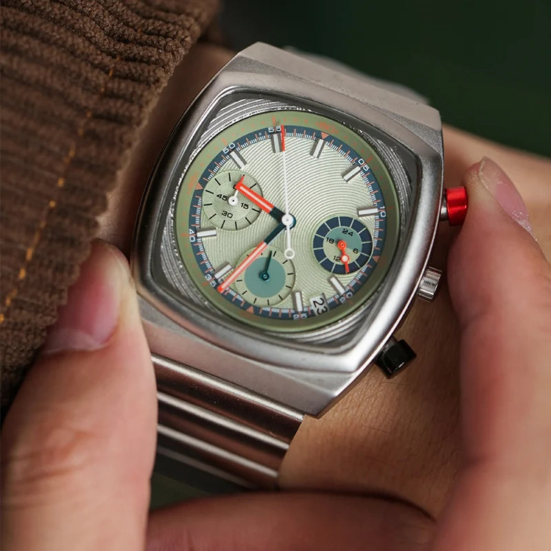 Reloj CILOA deportivo cuadrado verde para hombre, marca auténtica 2025, nueva tendencia, moda, alta calidad, ligero, regalo de lujo, reloj de cuarzo