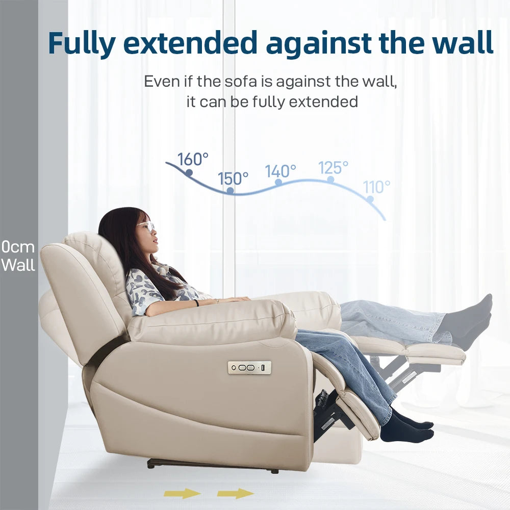 Sofá de tela eléctrico multifuncional, chaise longue recta ajustable, cómodo, individual, para varias personas, mueble para el hogar