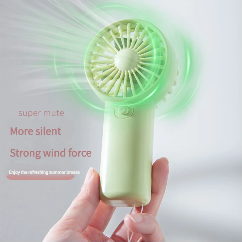 Ventilador Portátil MEET SUN, Ventilador Pequeño Creativo y Conveniente, Ventilador de Bolsillo, Ventilador de Mano Ligero con Batería AAA, Mini Ventilador de Mano, Enfriador de Aire