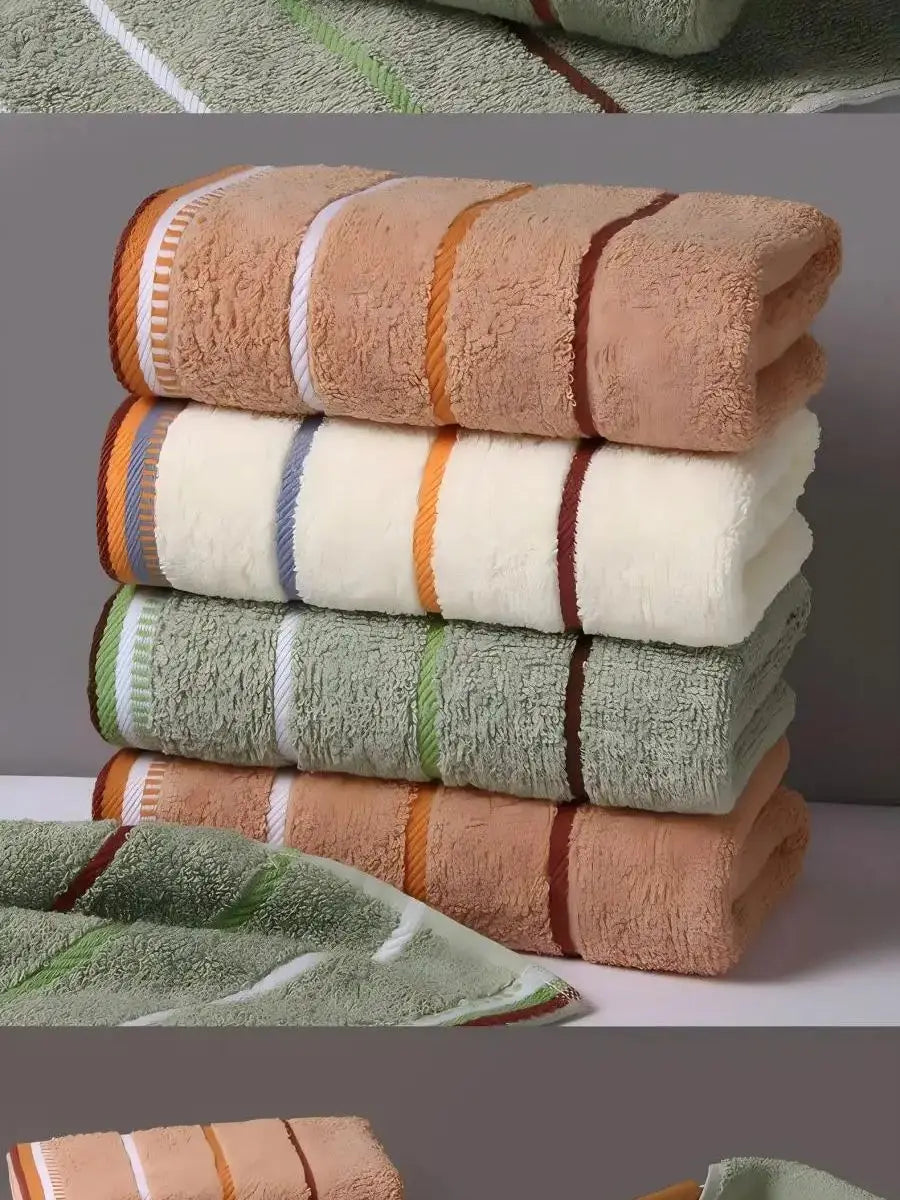 1/2 Toallas de Mano para Baño 100% Algodón, Toallas Gruesas para Cara y Cabello, para Adultos, Hotel, Viajes, Mayor Absorción de Agua