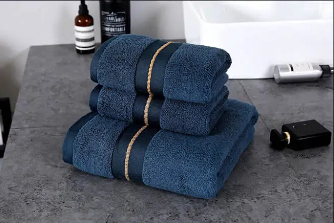 Toalla de algodón puro, toallas absorbentes para adultos, Color sólido, toalla de ducha de mano suave y absorbente para la cara, 34x74cm