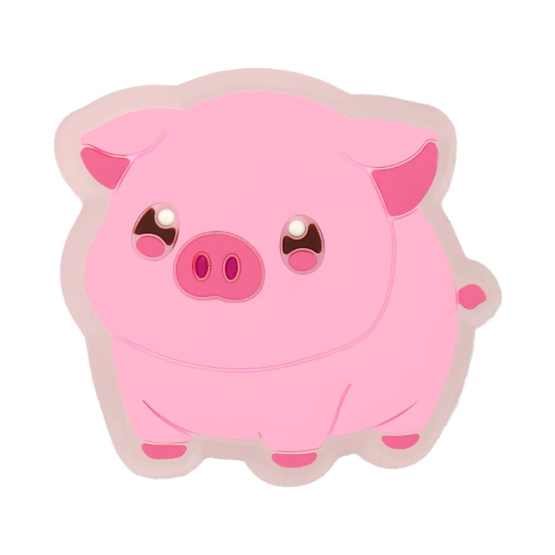 Decoración de colgante de zapato LED de corazón rosa para niñas, Pin de unicornio de búho y mariposa para sandalias, accesorios de hebilla de zueco de fútbol