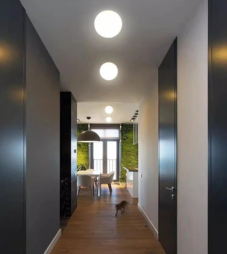 Lámpara de bola de cristal, lámparas de pared de cristal blanco lechoso modernas para dormitorio, sala de estar, sofá, fondo, Base oculta, luz de pared para baño
