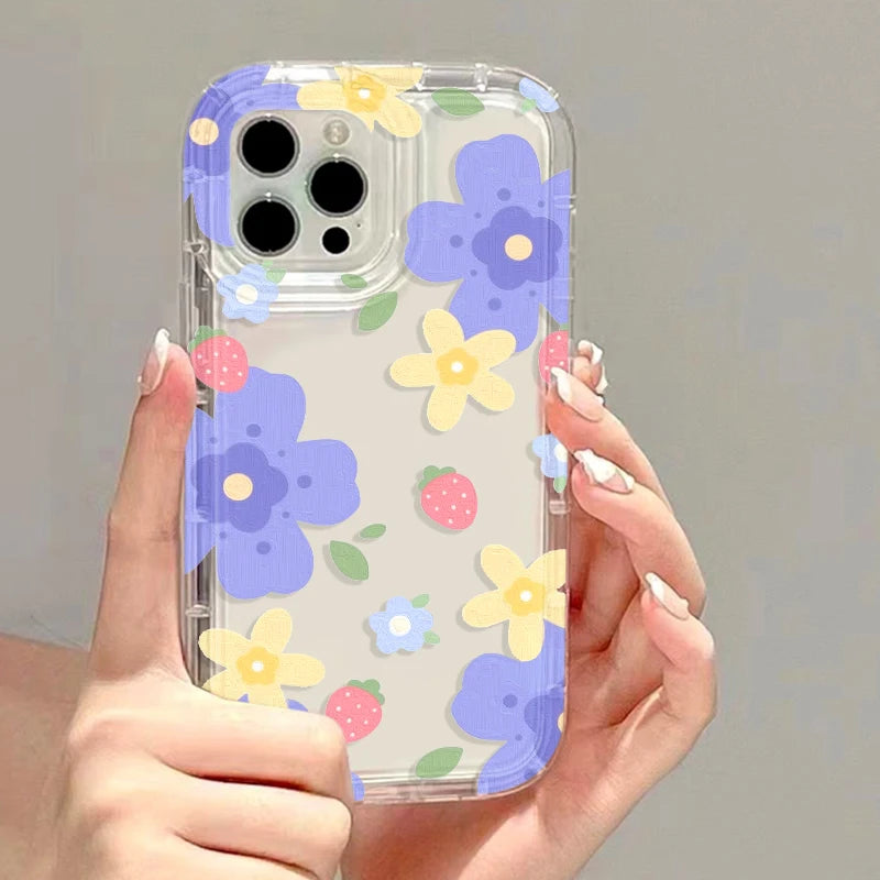 Fundas de teléfono transparentes para iPhone 13, Funda para iPhone 17 Air 16e 15 16 12 11 14 13 Pro Max, Funda de silicona suave con corazón de amor a prueba de golpes