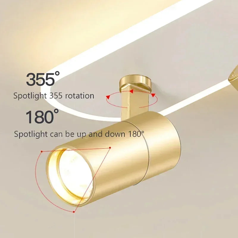 Luces de techo LED modernas con foco, candelabro de pasillo para sala de estar, pasillo, guardarropa, accesorios de iluminación interior para el hogar