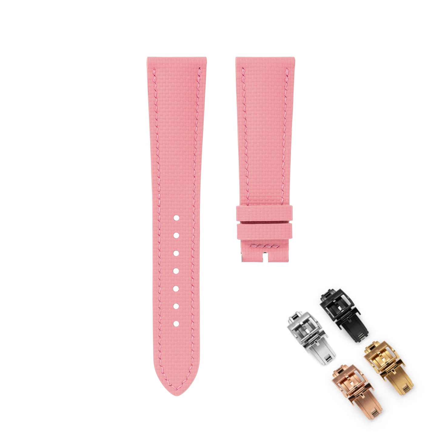 Correa de reloj de goma FKM de 18mm, 19mm, 20mm, 21mm y 22mm, compatible con Omega Seamaster 150 Omega Speedmaster Swatch