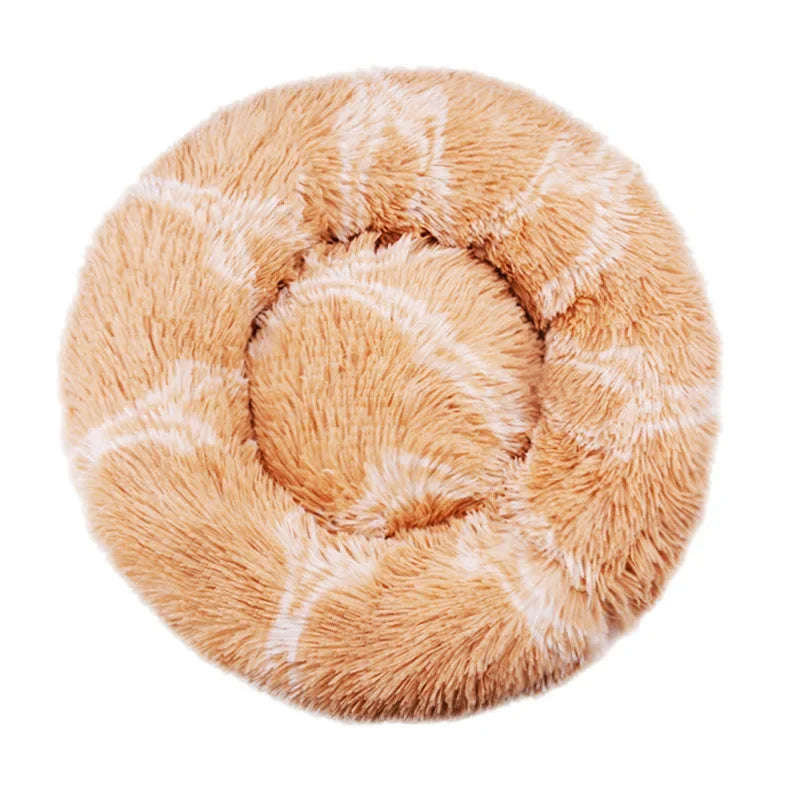 Cama redonda para mascotas de 40-90cm y 6 tamaños, cama para perros grandes, cama para gatos súper suave, casa para perros de peluche para perros medianos, casa para dormir cálido en invierno