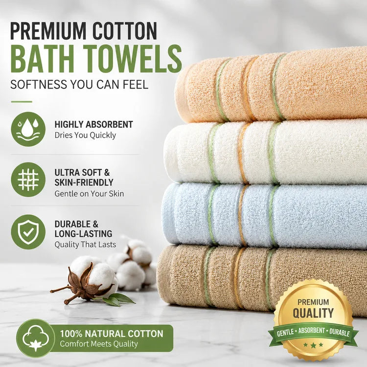 Toalla de Algodón para Baño, Toalla de Mano Suave de Secado Rápido, Toalla Facial Gruesa para Baño, Gimnasio, Spa, Adultos, Hotel, Viajes, Estudiantes